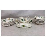 Gravy boat, Plates 7.5", Bowls, Shakers, Stoneware