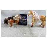 3 Vintage Horses and Star Wars Tin