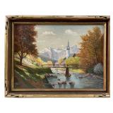 CC. BINKELE "VIEW OF A PART OF THE BAVARIAN ALPS"