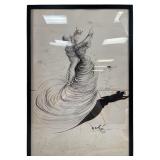 Salvador Dali "Deux Danseurs" Print On Canvas