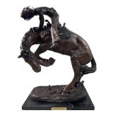 After Frederic Remington "Rattlesnake" Bronze