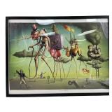 Salvador Dali "the American dream" Print On Canvas