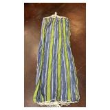 Vivere blue and green striped cotton hammock
