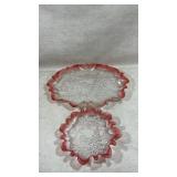 Mikasa "Christmas Story Berry" frosted glass