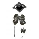 (2) Vintage Sterling Silver Ladies Brooches