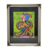 Signed Attributed Picasso Original Mixed Media
