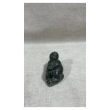 Inuit soapstone carving of a male figure