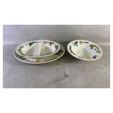 METLOX Poppytrail Vernon Ware Vineyard Serving Pcs