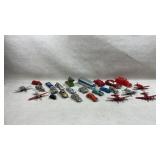 collection of vintage die-cast toy vehicles,