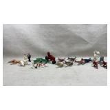 displays a collection of vintage die-cast and