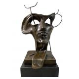After Salvador Dali "Self Portrait" Bronze