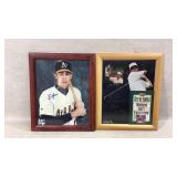 Baseball and golf photos signed no coas