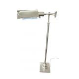 Chrome Adjustable Swing Arm Floor Lamp