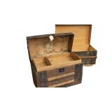 2 Antique Steamer Trunk
