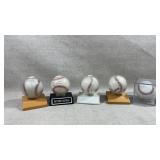 Collection of autographed baseballs including