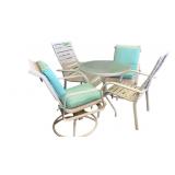 5pc Outdoor Patio Set Aluminum