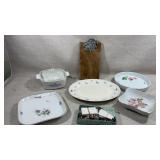 Royal Copenhagen Primavera porcelain square tray