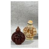 vintage Chinese Shiwan mudman porcelain figurines