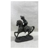 antique cast metal or spelter statue depicting