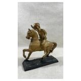 antique Buffalo Bill Cody cast metal statue,