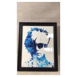 Framed Andy Warhol water color print framed