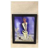 Frames art print of apparatus and hand by