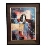 Jean Makela "Flute Player" Acrylic On Paper