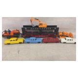 Lionel 6414 Evans Auto Loader, cars, and con cars
