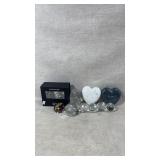 Stone Hearts, Crystal Perfume Bottles,Crystal Egg