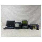 Automatic card shuffler, portable dvd player