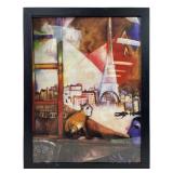 Marc Chagall Paris through the Window Print On