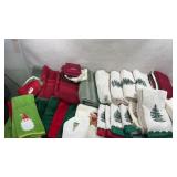 collection of festive Christmas-themed hand and