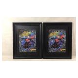 2 Framed SUPERMAN Artwork