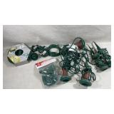 Assortment of outdoor flood light holders and more