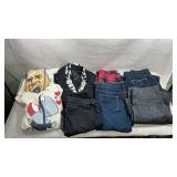 collection of various apparel items including