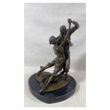 Tango waltz dancers romantic love dance bronze