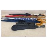 Umbrellas, largest is about 40"