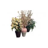 Artificial Plants, Orchid, Iron Candle Holder