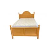 Full Size Bed Complete with Wooden Headboard and