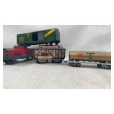 Tin Litho Railway Trolley,MARX Box Car,Miller