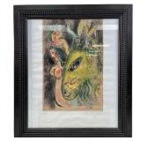 Marc Chagall "The Green Donkey" Print On Canvas
