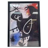 John Miro "Head, Bird, Star" Print On Canvas