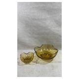 MCM Vintage Anchor Hocking Wavy Edge Bowls, A