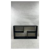 modern black engineered wood wall-mounted