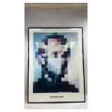 framed art print of the 1977 lithograph "Lincoln