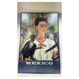 framed art poster featuring Frida Kahlo