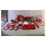 Assortment of valentines decorations