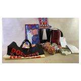 Fourth of July Decor, KNITTING Needles, Yarn