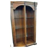 2 Display Cabinets with Glass Shelves