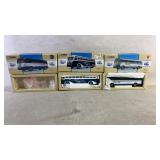 Two boxes with corgi classic vehicles and one